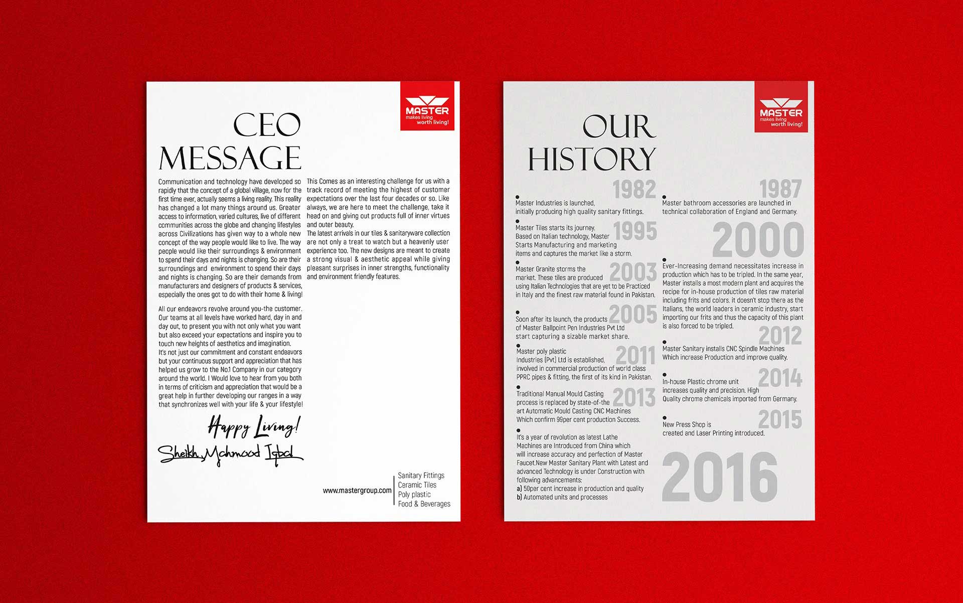 Master Group | Display & Newspaper Ad Design