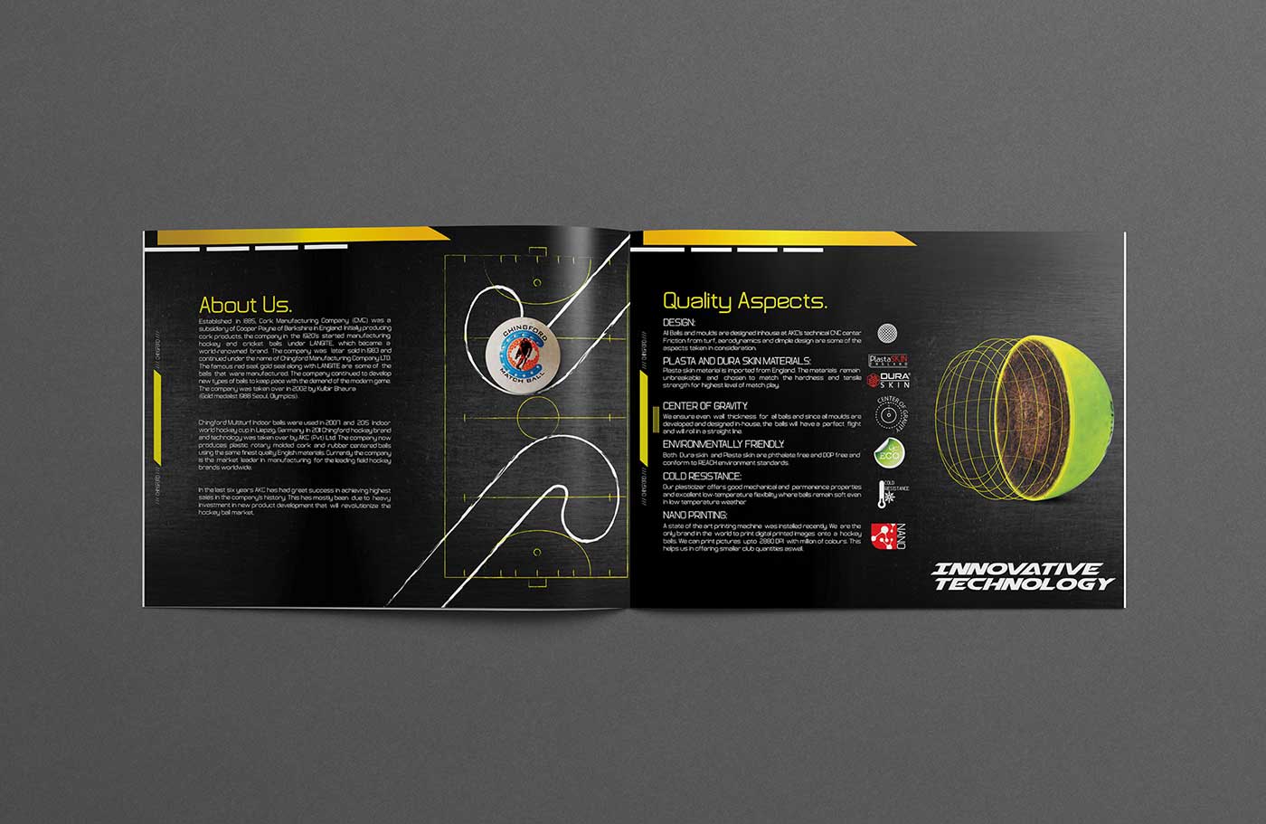 Chingford Hockey Balls | Catalog Design