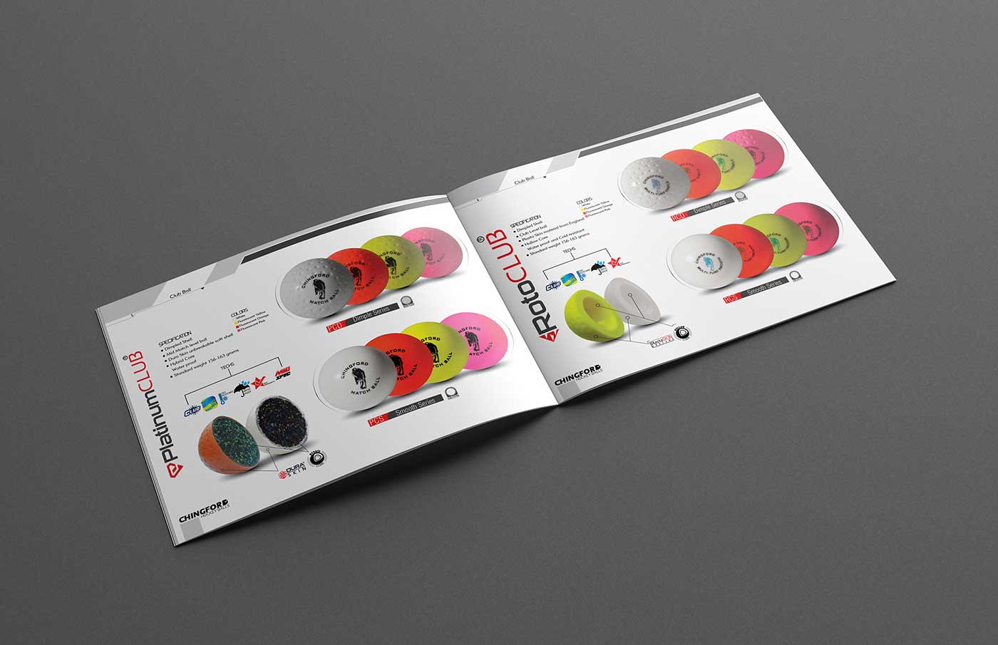 Chingford Hockey Balls | Catalog Design
