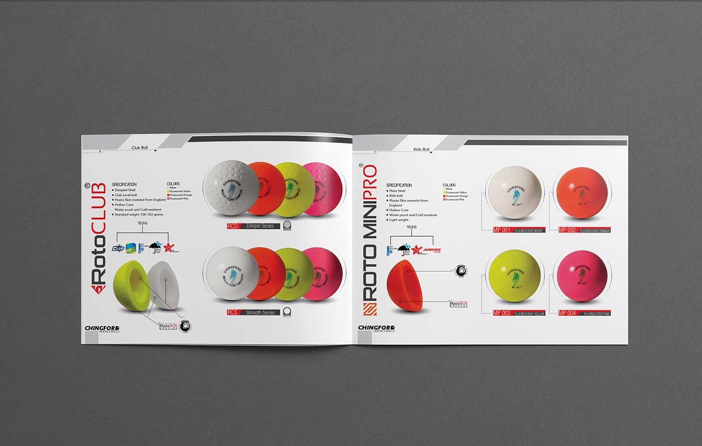 Chingford Hockey Balls | Catalog Design