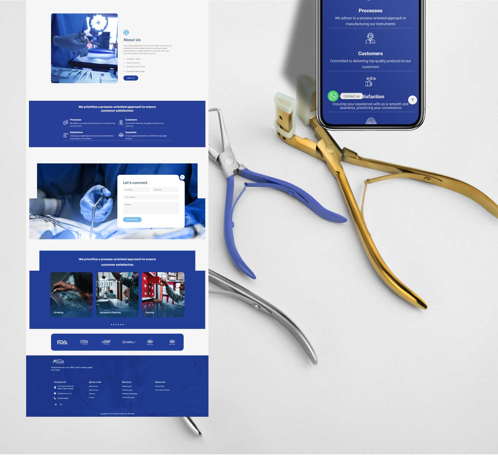 Akmo Instruments | Website Design