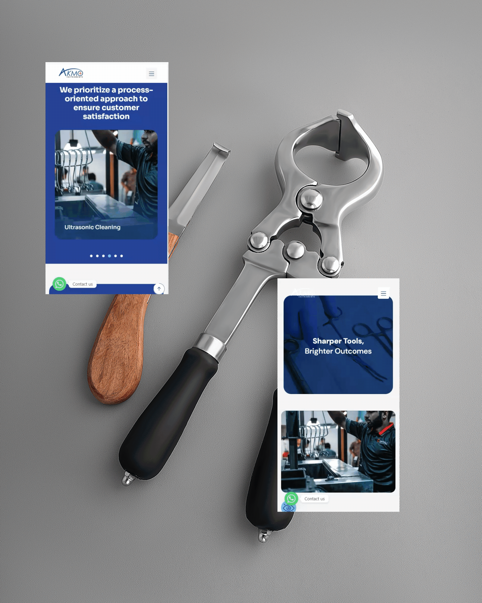 Akmo Instruments | Website Design