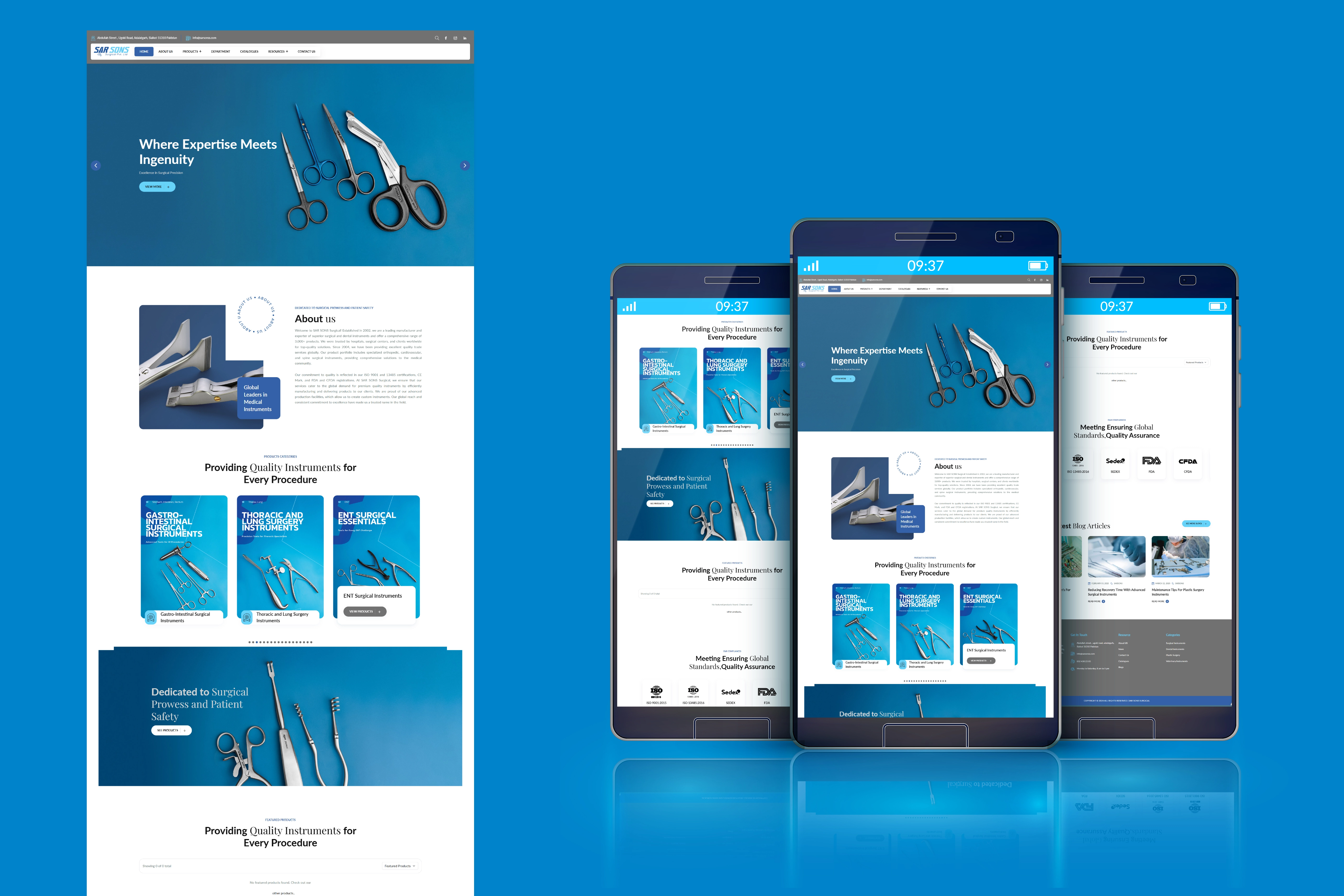 Sarsons | Website Design