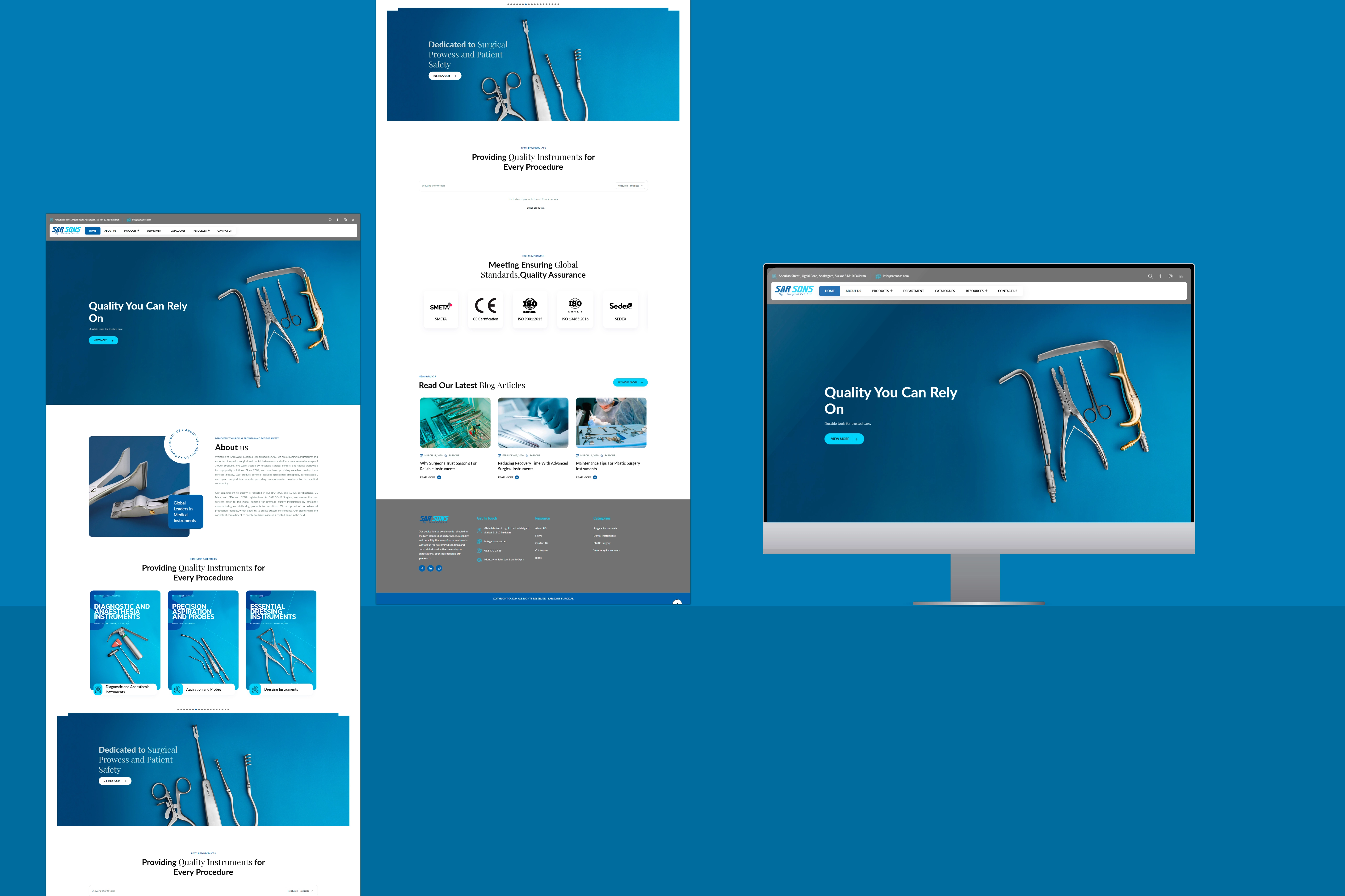 Sarsons | Website Design