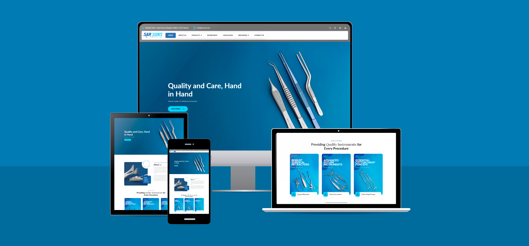 Sarsons | Website Design